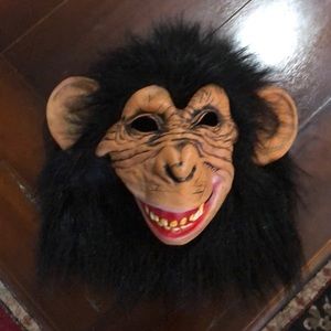 Gorilla Mask, Latex, Faux Fur